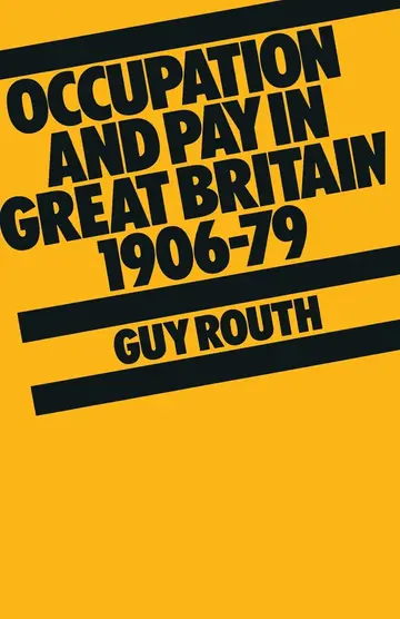 Cover of Occupation and Pay in Great Britain 1906–79