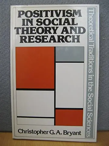 Cover of Positivism is Social Theory and Research