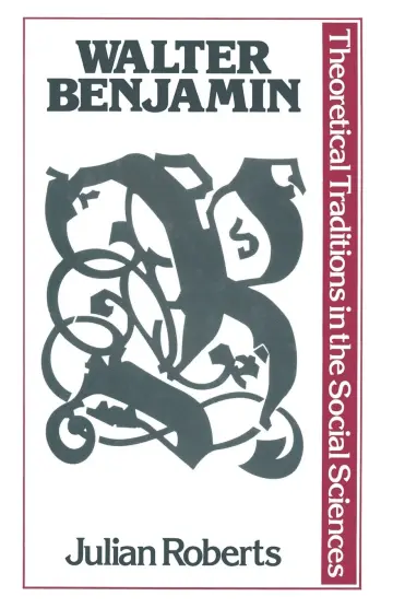 Cover of Walter Benjamin