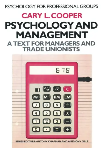 Cover of Psychology and Management