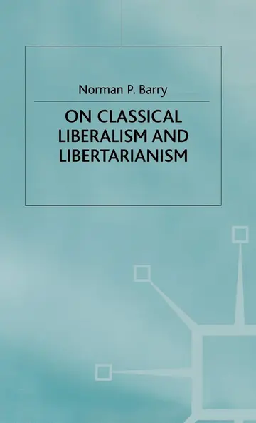 Cover of On Classical Liberalism and Libertarianism