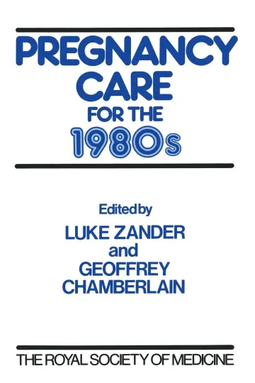 Cover of Pregnancy Care in the 1980's