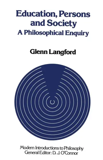 Cover of Education, Persons and Society
