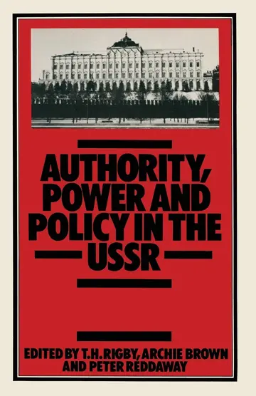 Cover of Authority, Power and Policy in the USSR
