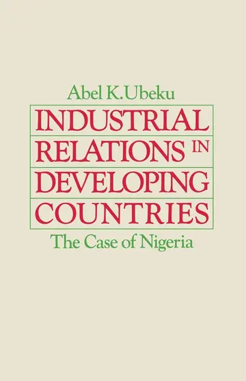 Cover of Industrial Relations in Developing Countries