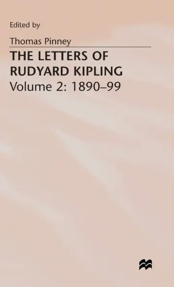Cover of The Letters of Rudyard Kipling