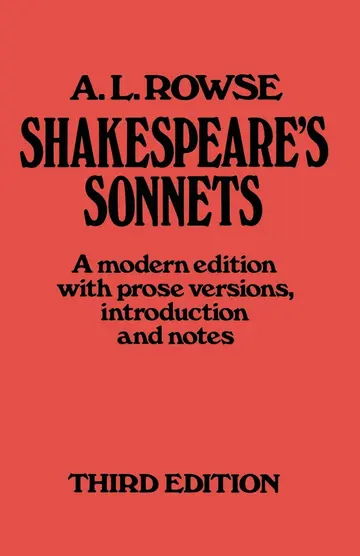 Cover of Shakespeare’s Sonnets