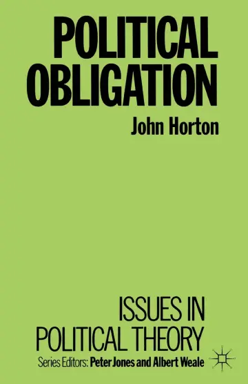 Cover of Political Obligation