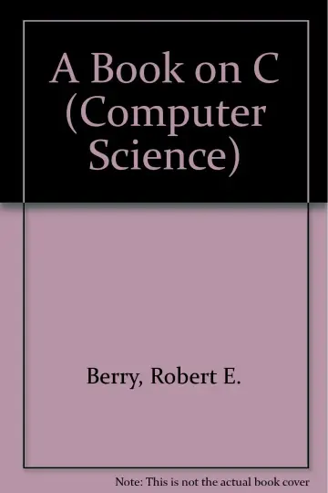 Cover of A Book on C