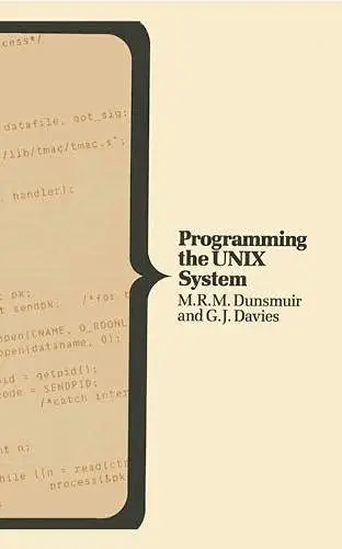 Cover of Programming the Unix System