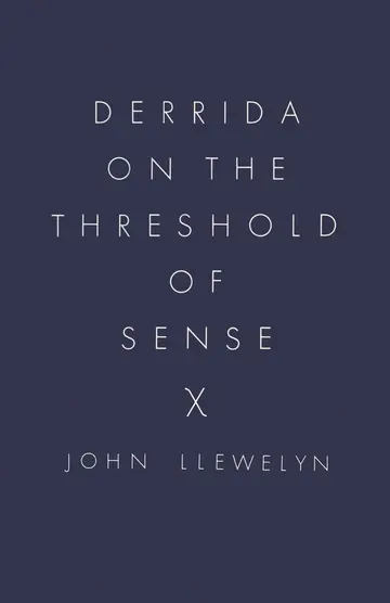 Cover of Derrida on the Threshold of Sense