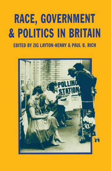 Cover of Race, Government and Politics in Britain