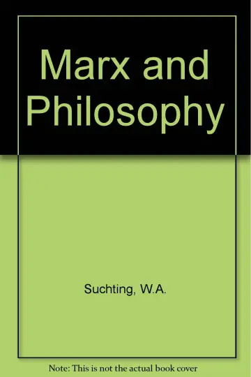 Cover of Marx and Philosophy