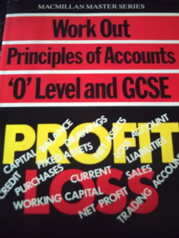 Cover of Work Out Principles of Accounts 'O' Level and GCSE