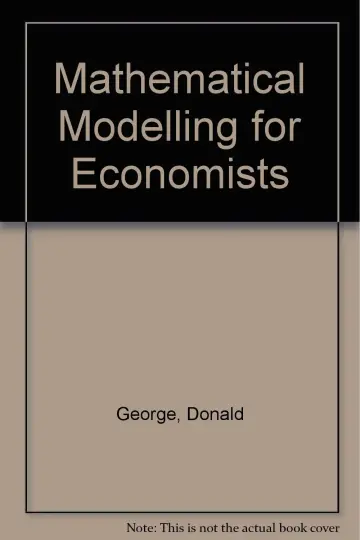 Cover of Mathematical Modelling for Economists