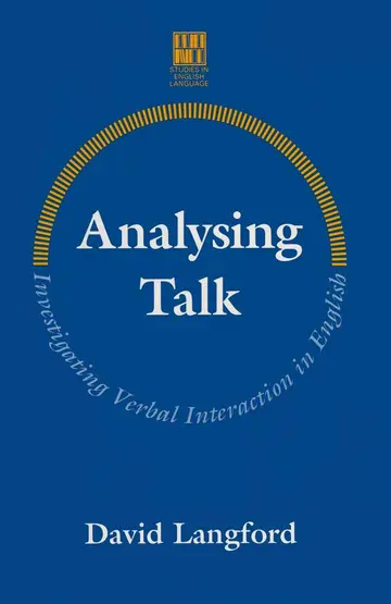 Cover of Analysing Talk