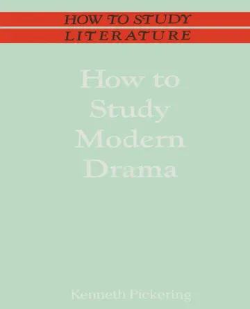Cover of How to Study Modern Drama