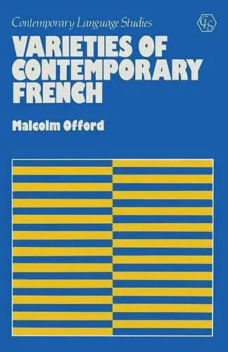 Cover of Varieties of Contemporary French