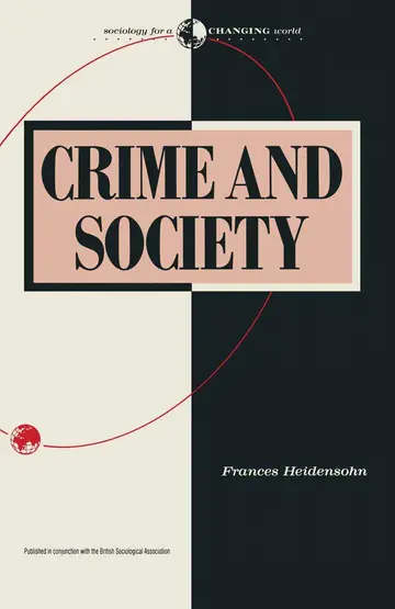 Cover of Crime and Society