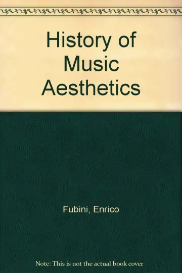 Cover of History of Music Aesthetics