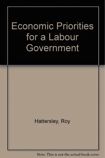 Cover of Economic Priorities for a Labour Government