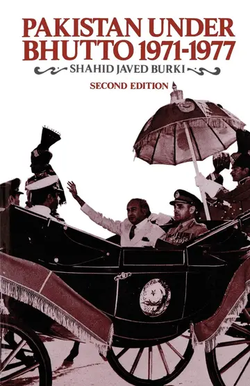 Cover of Pakistan Under Bhutto, 1971–1977