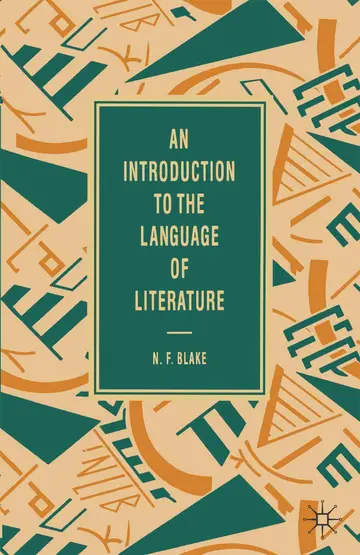 Cover of An Introduction to the Language of Literature