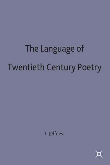 Cover of The Language of Twentieth Century Poetry