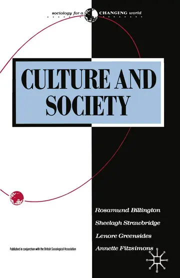 Cover of Culture and Society