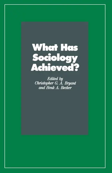 Cover of What Has Sociology Achieved?