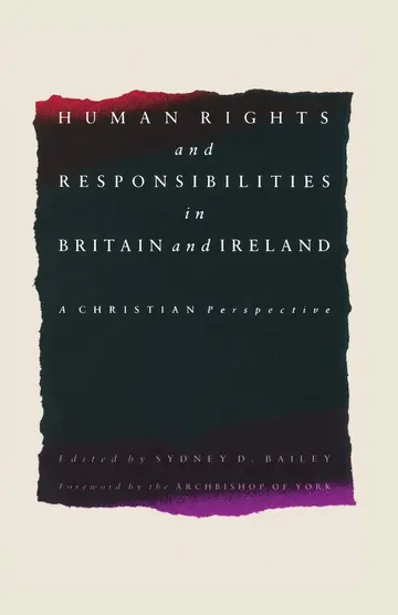 Cover of Human Rights and Responsibilities in Britain and Ireland