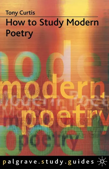 Cover of How to Study Modern Poetry