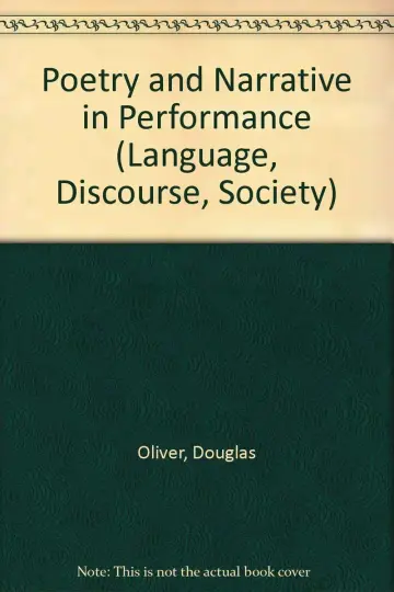 Cover of Poetry and Narrative in Performance