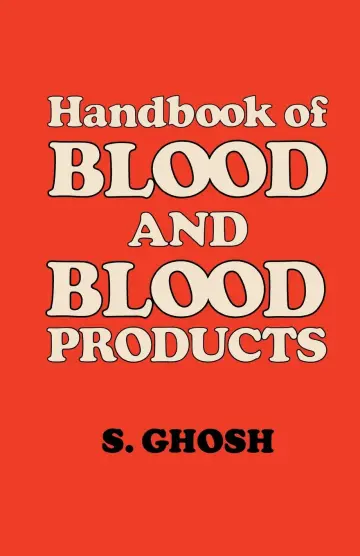 Cover of Handbook of Blood and Blood Products