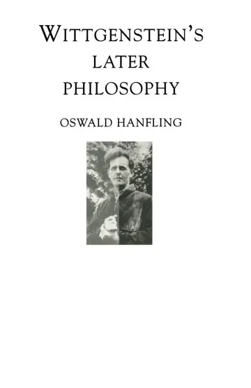 Cover of Wittgenstein's Later Philosophy