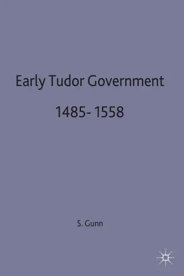Cover of Early Tudor Government 1485-1558