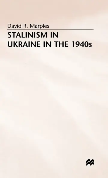Cover of STALINISM in UKRAINE in the 1940s