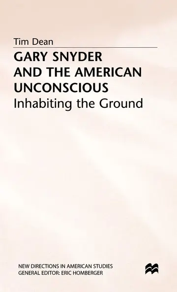 Cover of Gary Snyder and the American Unconscious