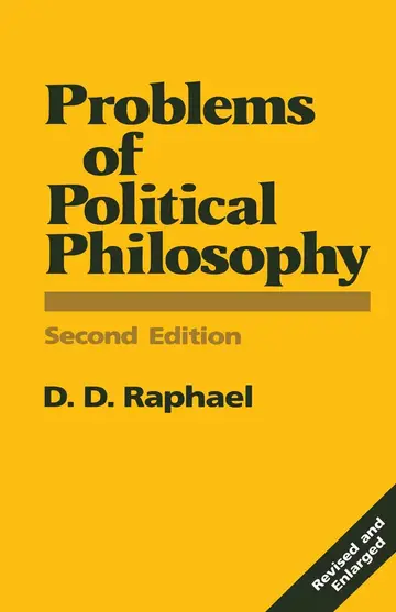 Cover of Problems of Political Philosophy
