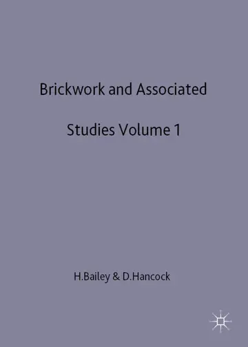 Cover of Brickwork 1 and Associated Studies
