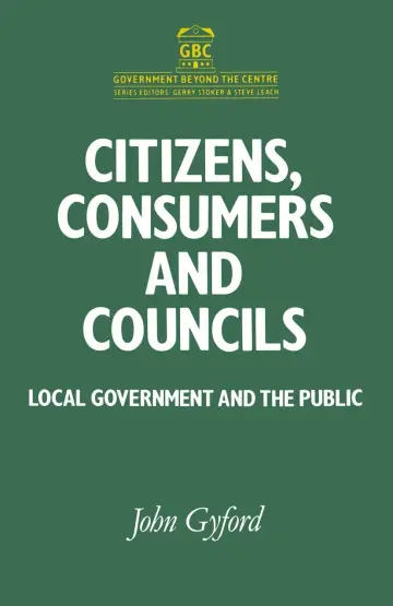 Cover of Citizens, Consumers and Councils