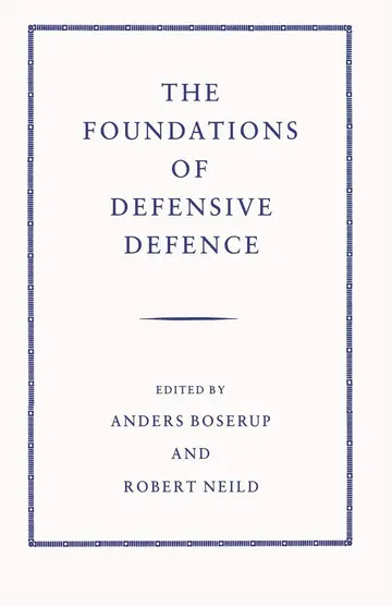 Cover of The Foundations of Defensive Defence