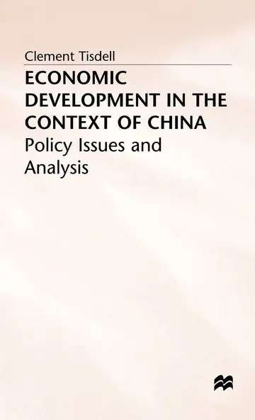Cover of Economic Development in the Context of China