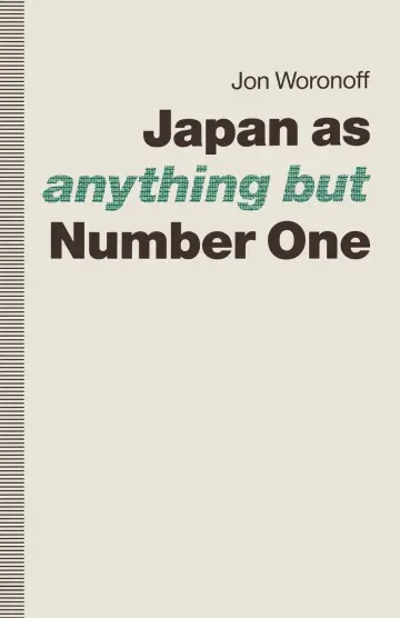 Cover of Japan as-anything but-Number One