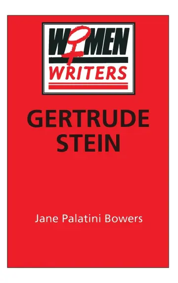 Cover of Gertrude Stein