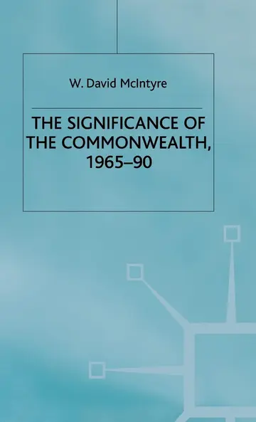 Cover of The Significance of the Commonwealth, 1965–90
