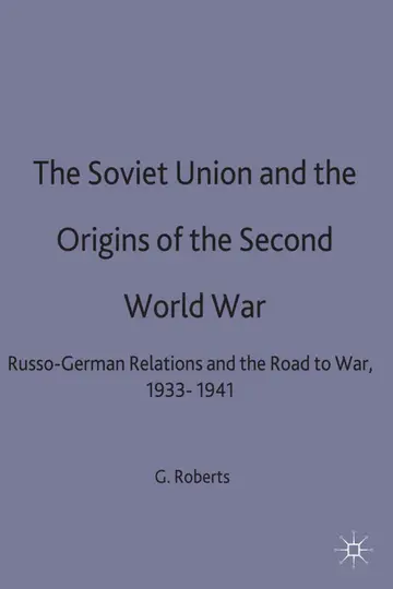 Cover of The Soviet Union and the Origins of the Second World War