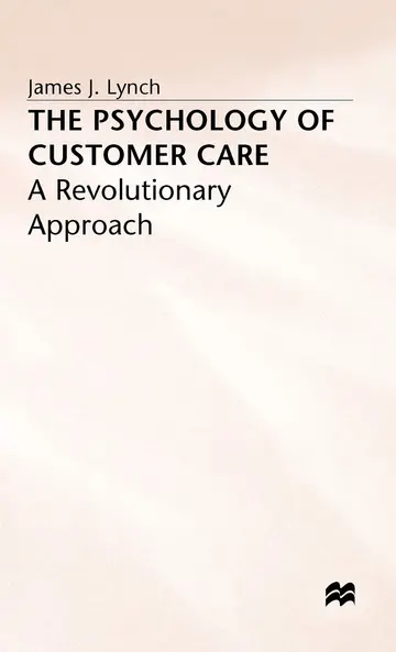 Cover of The Psychology of Customer Care