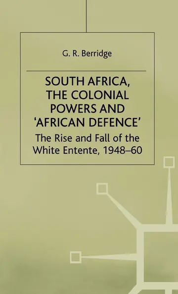 Cover of South Africa, the Colonial Powers and ‘African Defence’