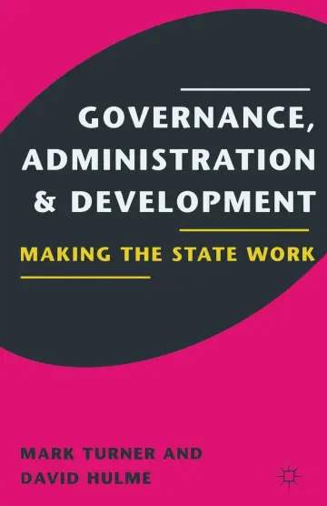 Cover of Governance, Administration and Development